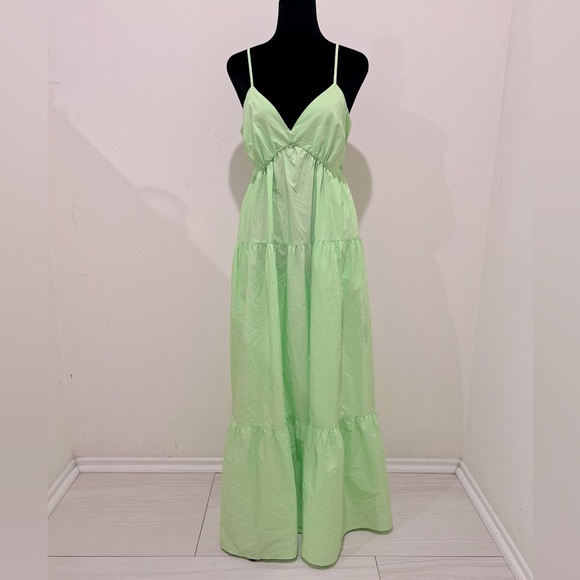 WOMEN'S SIZE M SUNDRESS SMOCKED TIERED MAXI DRESS-A NEW DAY - Picture 8 of 8